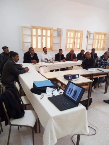 Organisation une formation au Centre de formation professionnelle agricole Jumana Qebli